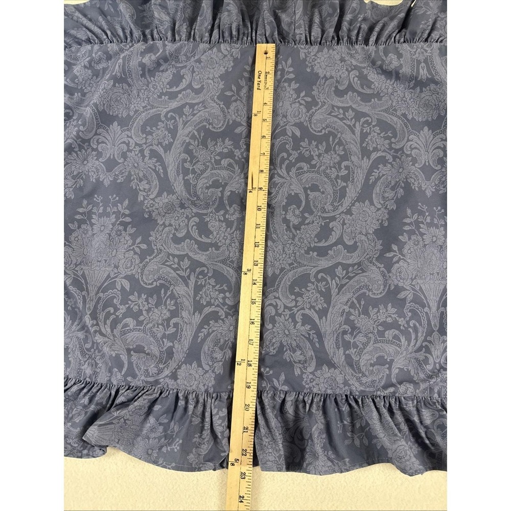 Vtg Ralph Lauren Sham Avery Damask Standard Ruffled Edge One Sham - Picture 3 of 7